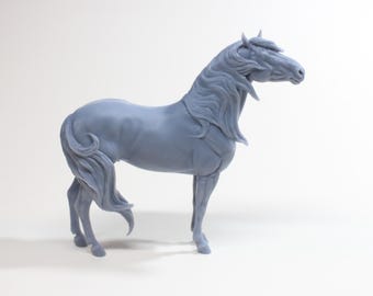 Murgese Stallion (3 mane options) - Unpainted 3D Resin Model - Sculpted by Carola Funder