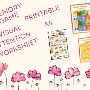 Memory Kartenspiel,Aufmerksamkeit,Digital,Arbeitsblatt