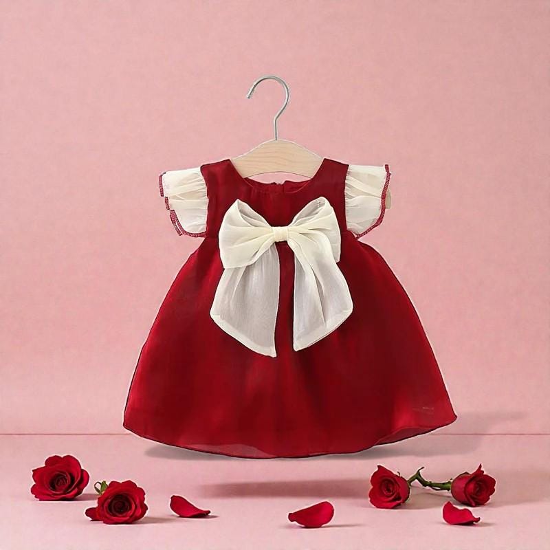 Red Baby Dress - Etsy UK
