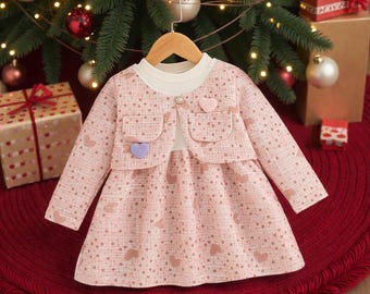 Sweet Long-Sleeve Baby Girl Spring Autumn Dress
