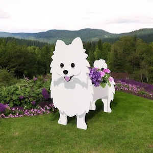 Aangepaste plantenbakken voor honden - Schnauzer, Bulldog, Poedel, Corgi, Yorkshire Terrier - DIY PVC-bloemenbakken voor tuin en huisdecoratie