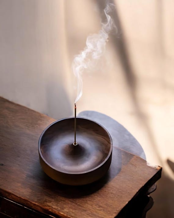 atomdesign INCENSE STAND BLACK WALNUT INCENSE STAND BLACK WALNUT