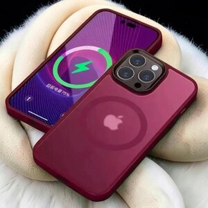 Magnetyczne, luksusowe, matowe, półprzezroczyste etui MagSafe do iPhone'a 16 15 14 13 12 Pro Max