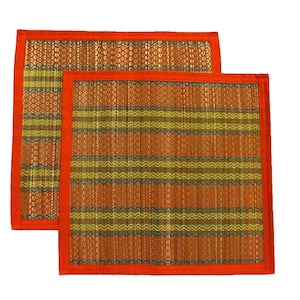 Kusha Grass Pooja Mat: Handwoven Madurkathi Aasan for Hindu Rituals