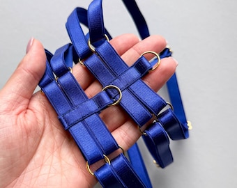 Thigh harness, blue lingerie leg garter harness, thigh harness lingerie, bondage harness for women, bdsm jewelry, erotic strappy lingerie