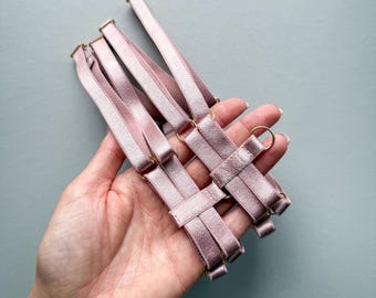 Pink leg thigh garter harness erotic strappy lingerie, bondage harness for women, bdsm jewelry