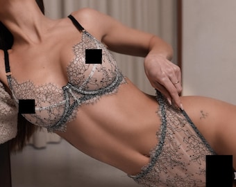 Transparent black&white lingerie, sheer bra lingerie, lingerie sets sheer see through, custom ladies lingerie, sexy sheer erotic lingerie