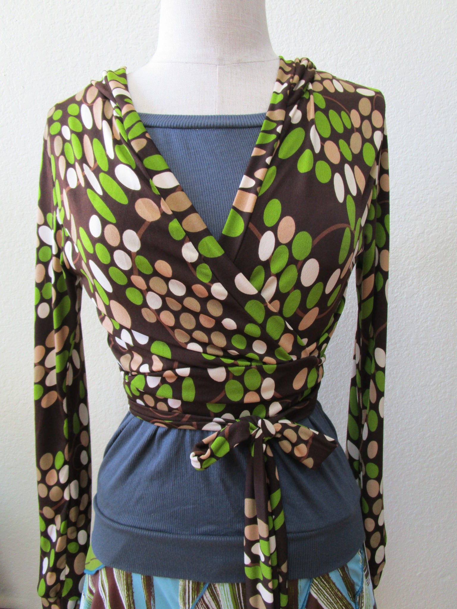 Geometric Pattern Print Hoodie With Dark Brown Light Brown Etsy