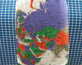 The world map design skirt with elastic waistband plus made in USA