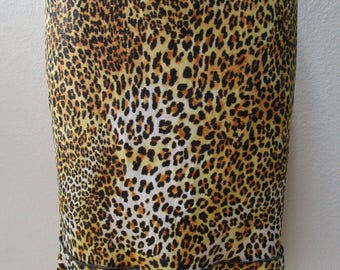 Leopard Druck Muster knielangen Rock plus hergestellt in USA (vn12)
