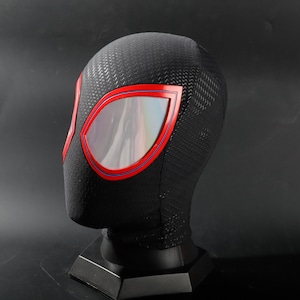 【スパイダーバース】新品 マイルズ モラレス スパイダーマン マスクコスプレ マイルズ・モラレス スパイダーマン マスク フェイスシェル