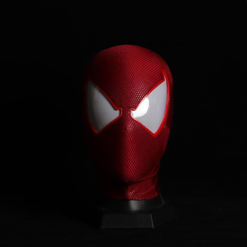 Personalisiertes Geschenk, maßgeschneiderte Ben Reily Scarlet Spiderman Cosplay Maske mit 3D gedruckter Gesichtsschale