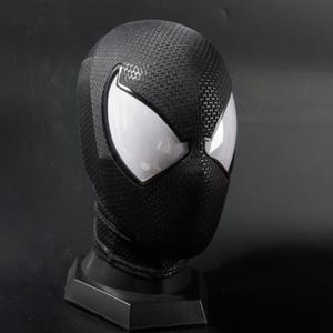 Customized Spiderman Mask,with 3D printed face shell and magnetic lenses