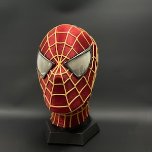 Customized masks on demand,Spider-Man Mask, Cosplay mask with 3D printed face shell and magnetic lenses