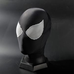 Customized Symbiote Spider Man Mask with 3D printed face shell and magnetic lenses