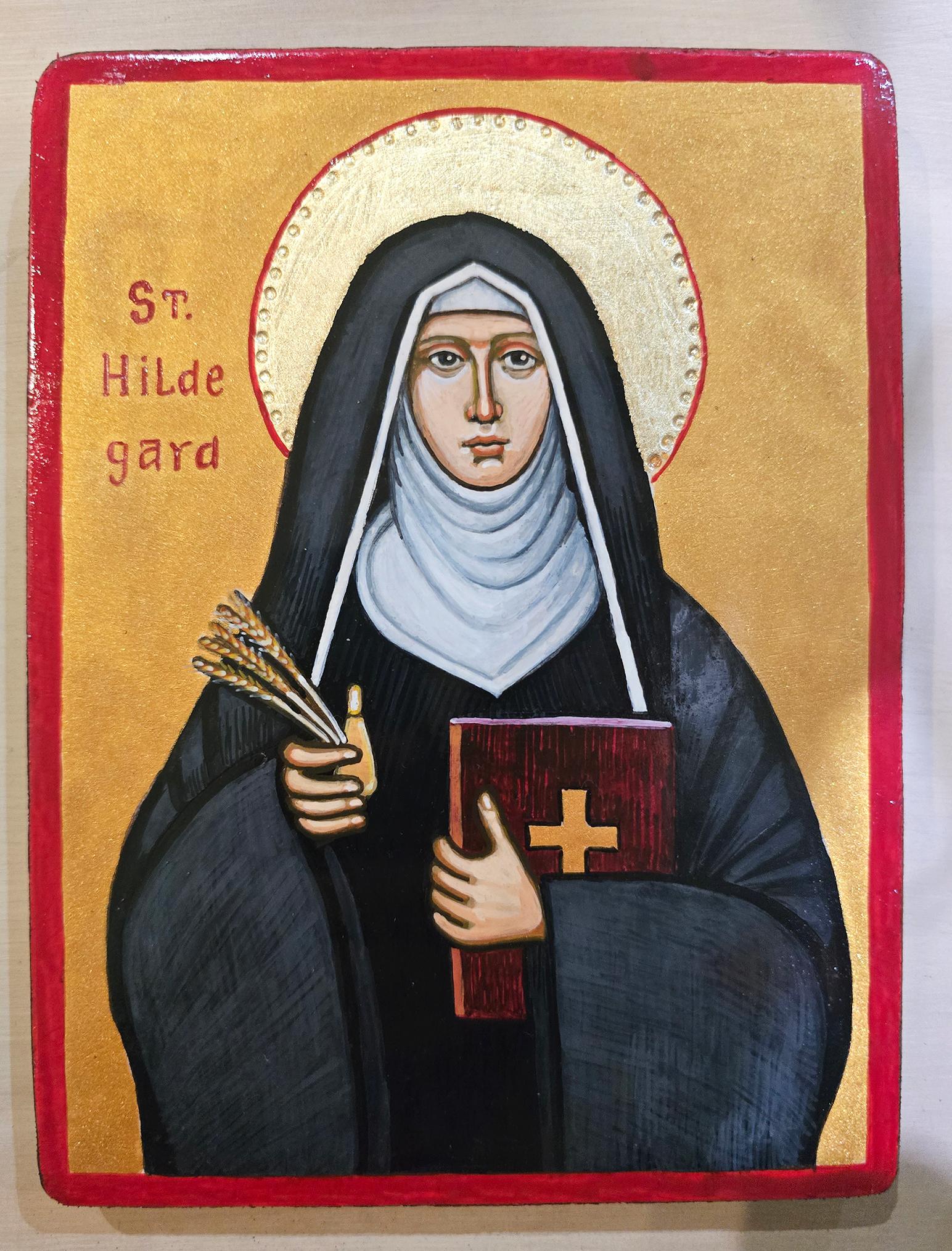 St Hildegard of Bingen Icon, 8 X 6 Inches Handpainted Icon - Etsy