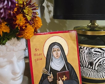 St. Hildegard of Bingen Icon - Etsy
