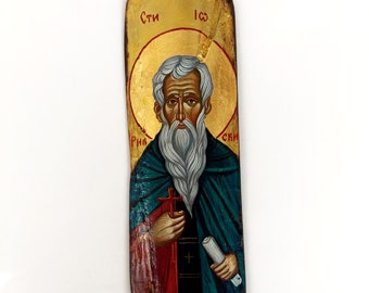 Saint Ivan Rilski, St Ioan of Rila - handpainted icon original, 8 by 6 inches