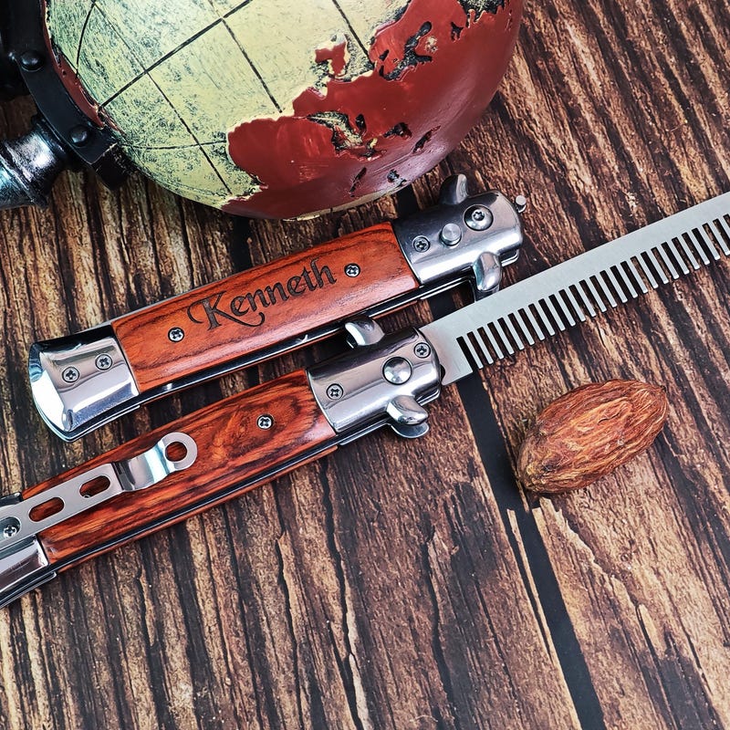 Hair Comb With Blade Etsy UK hair-comb-with-blade-etsy-uk