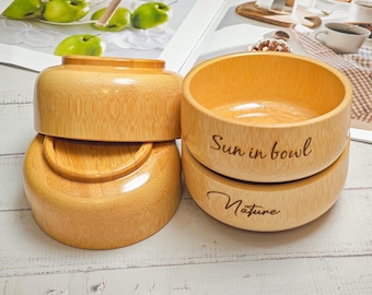 Cuenco de bambú personalizado: un regalo ecológico para la cocina