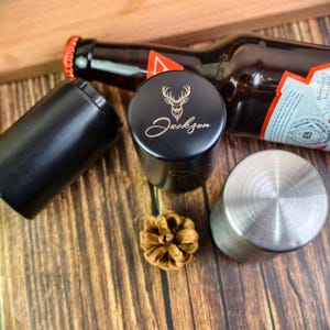 Abridor automático de botellas de metal: extractor de tapas de cerveza de tipo pulsador