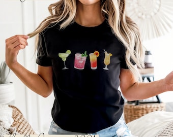 Cocktail Vibes T-Shirt: Summer Drinks, Bartender Gift