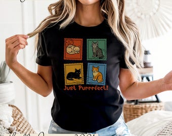 Kitty Stamp T-Shirt, Funny Cat Lover Graphic Tee