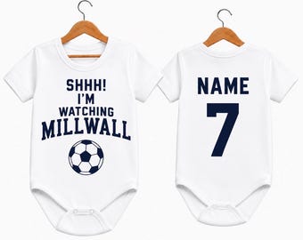 Personalised Millwall Baby Grow | Shhh! I’m Watching Millwall