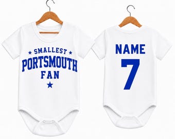 Personalised Portsmouth Baby Grow | Smallest Portsmouth Fan