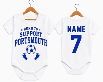 Personalised Portsmouth Baby Grow | Born To Support Portsmouth
