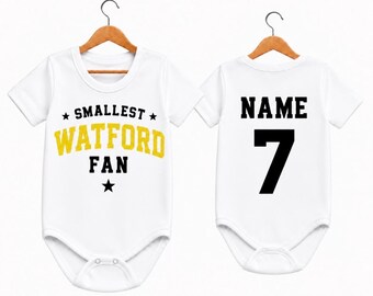 Personalised Watford Baby Grow | Smallest Watford Fan