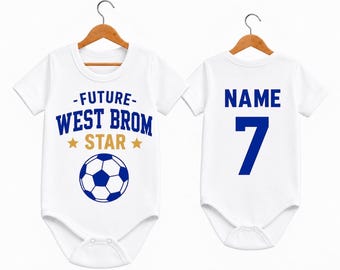 Personalised West Brom Baby Grow | Future West Brom Star