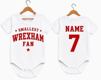 Personalised Wrexham Baby Grow | Smallest Wrexham Fan