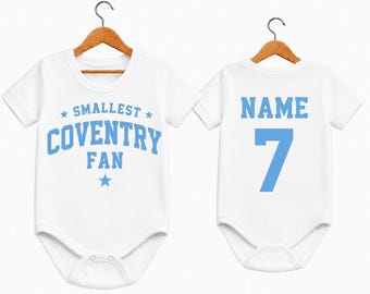 Personalised Coventry Baby Grow | Smallest Coventry Fan