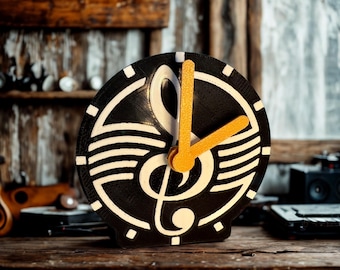 Desk Clock, Musical Note