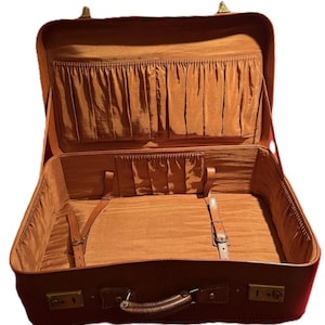 Vintage leren reiskoffer