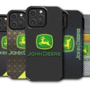 Ästhetischer John Deere Traktor Grafik Tough Phone Case - Vintage Handyhülle für iPhone 16 15 14 13 12 11 X 8 7 Pro Max Plus Serie [JD01]