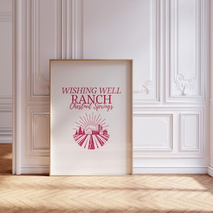 Wishing Well Ranch Chestnut Springs | bookish printable wall art print | cream and pink