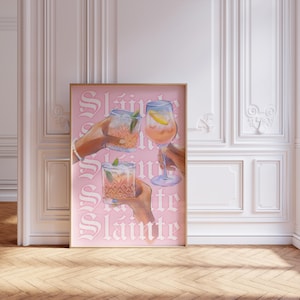 Aesthetic Cocktails | Irish printable wall print | Slainte