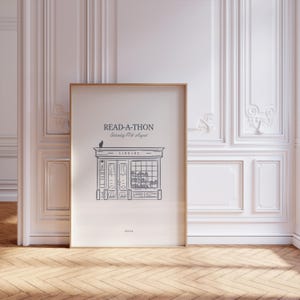 Read-a-thon Funny Story Emily Henry printable wall art print