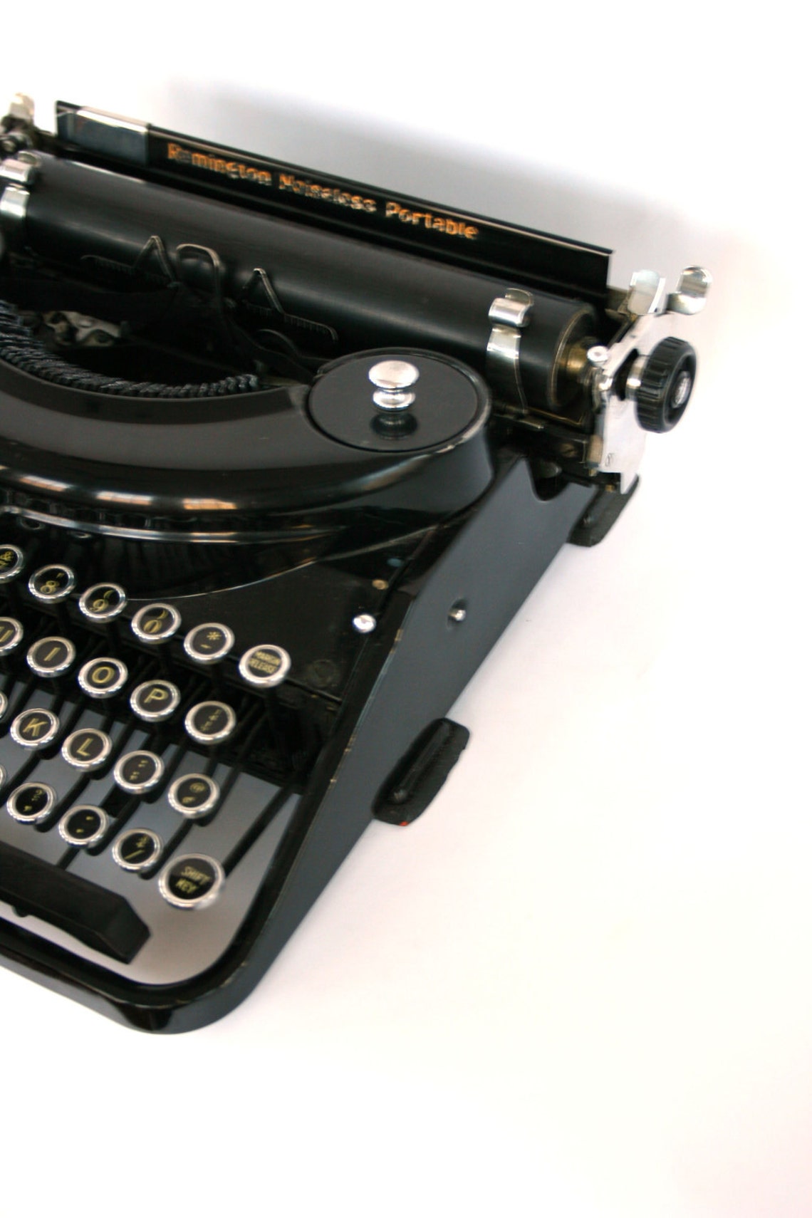 Typewriter. Black Remington Noiseless Portable Typewriter. Etsy