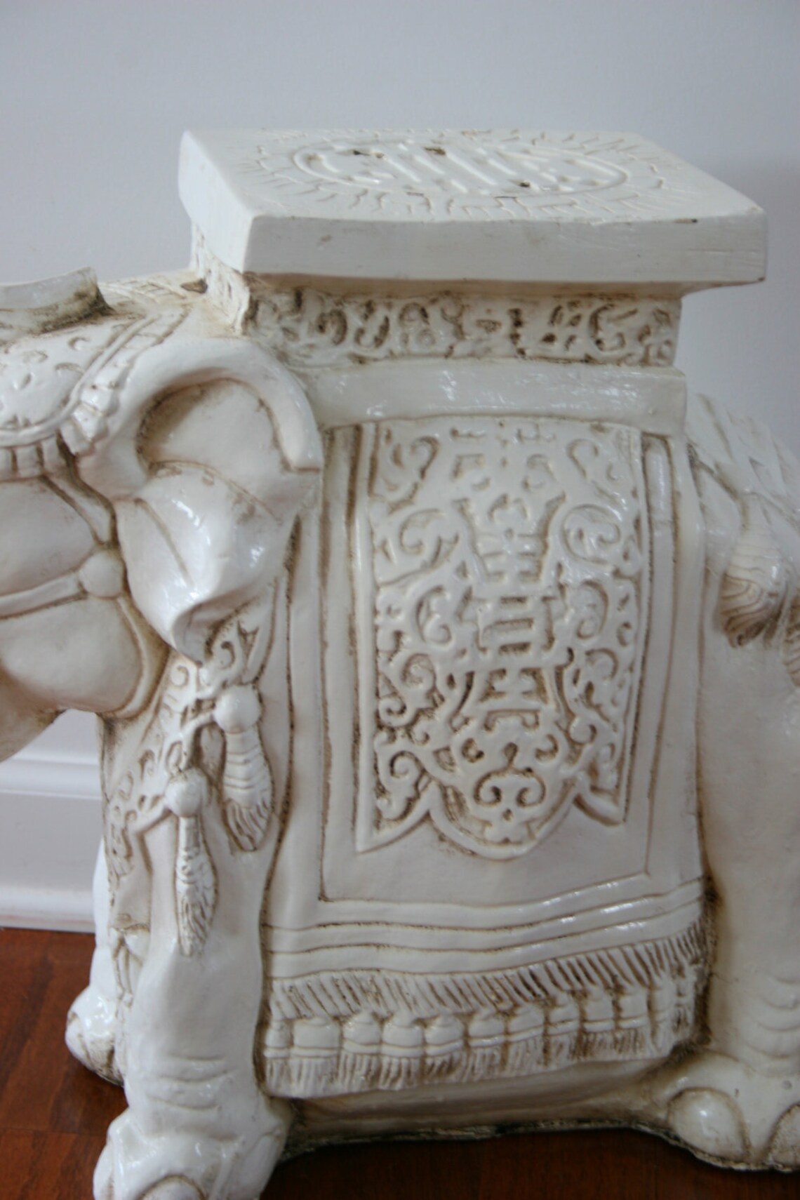 Elephant Table. White. End SideTable. Plant Stand. Etsy