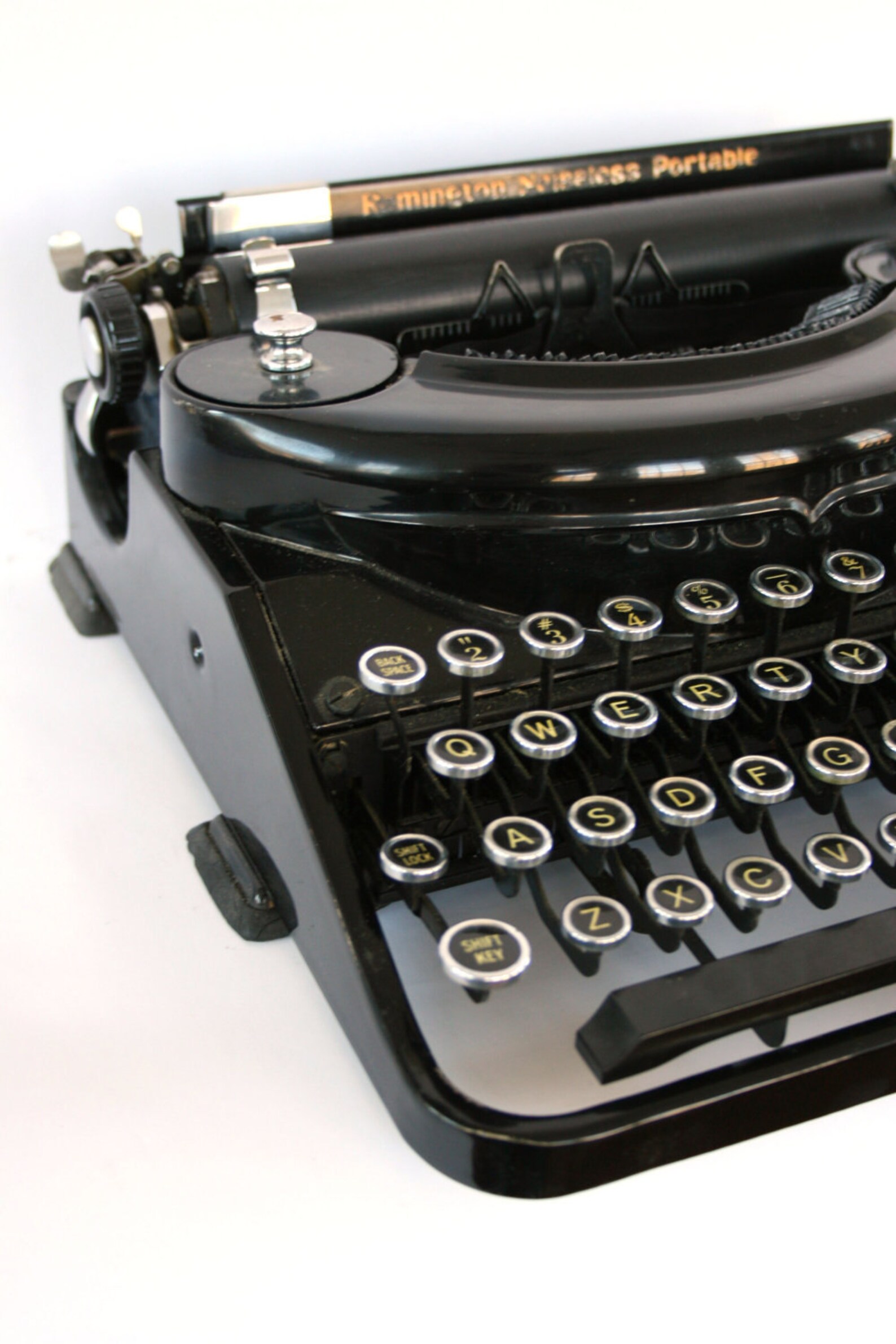 Typewriter. Black Remington Noiseless Portable Typewriter. Etsy