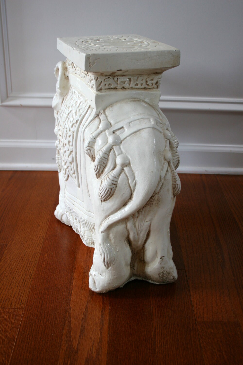 Elephant Table. White. End SideTable. Plant Stand. Etsy