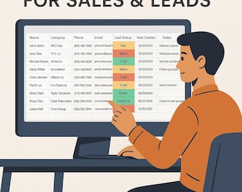 Excel CRM テンプレート: 売上追跡、リード管理、顧客データベース