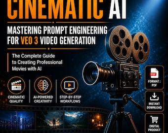 AI Video Mastery Guide: Veo 3 Prompt Engineering for Filmmakers (PDF Download