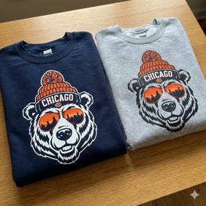 Vintage Chicago Bears PNG - Design football rétro (téléchargement numérique) image 2