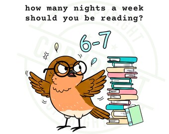 6-7 Nights Reading PNG, Pigeon Elephant Piggie Books (Digital Download)