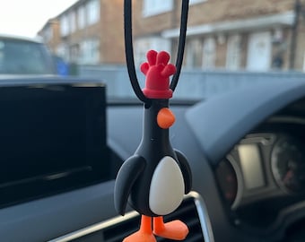 Feathers McGraw Figure Rear View Mirror Toy / Pendant 3”
