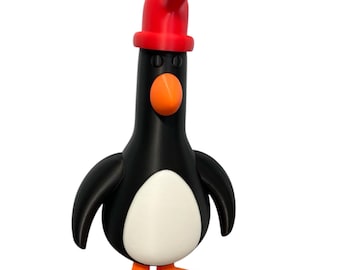 HUGE 13" Feathers McGraw Figure + Removable hat